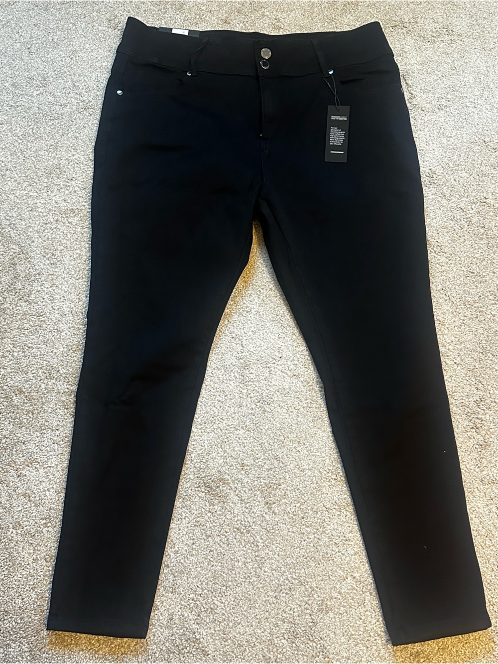City Chic - Harley Black Women's Stretch High Rise Skinny Jeans